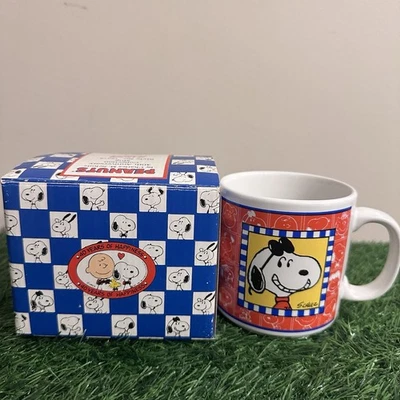 Vintage Peanuts Snoopy Coffee Mug 40 Years of Happiness Willetts Designs w/ Box - Image 1 of 4