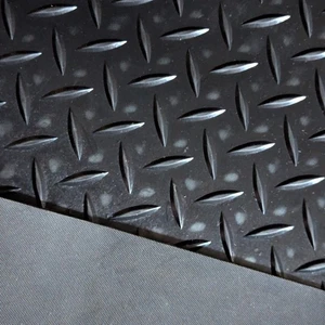 Suelo de goma antideslizante PVC vehículo garaje piso cámper coche 2,5 mm - negro - Imagen 1 de 4