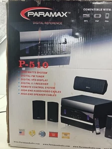 PARAMAX P-510 Digital Referencia 5.1 Receptor Sistema de Cine en Casa Sintonizador FM - Imagen 1 de 5