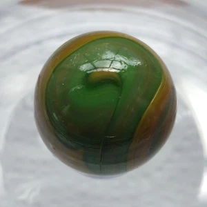 Vintage 9 and Tail M. F. Christensen Agate Layered Striped Swirl Opaque Marble? - Imagen 1 de 24