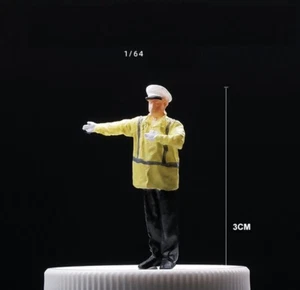 CR 1:64 Figura Pintada Modelo Ature Escenas de Coche Resina Tráfico Policía - Imagen 1 de 2