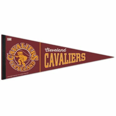 CLEVELAND CAVALIERS HARDWOOD RETRO ROLL UP FELT PREMIUM PENNANT 12"x30" WINCRAFT Cover