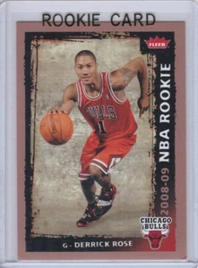DERRICK ROSE ROOKIE CARD 2008 Fleer Basketball RC Chicago Bulls New York Knicks - Picture 1 of 2