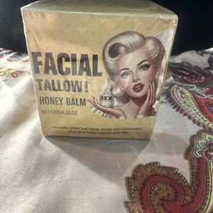 Facial Tallow Honey Balm cold Pressed Olive Oil Beef Tallow Honey Sealed Exp 27 - Picture 1 of 4