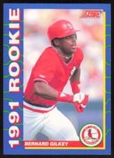 1991 Score Rookies   Bernard Gilkey #11 St. Louis Cardinals