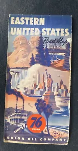 1953 Eastern United States road map Union 76 oil gas - Picture 1 of 5