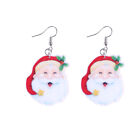Xmas Acrylic Earings Earrings Hoops for Women Jewelry Chic Santa Claus