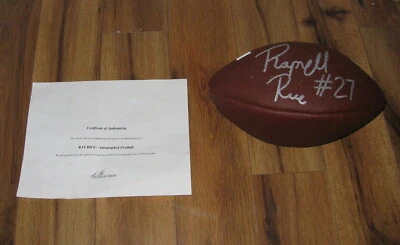 Ray Rice Firmado Autografiado Rutgers Knights Baltimore Ravens Fútbol Americano Certificado de Autenticidad NFL Foto 1 de 4