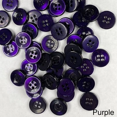 Camisa 14 mm Botones Perla 4 Agujeros Perlado Color Elección 100 Unidades Artesanía Foto 1 de 4