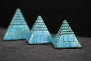 Turquoise Stone Pyramids: Tranquil Beauty Amidst Ancient Splendor - Picture 1 of 4
