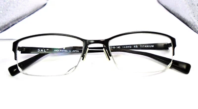 Sal. Monturas de gafas de titanio con media llanta LLOYD RB 52-18-145 hechas en Japón Foto 1 de 4