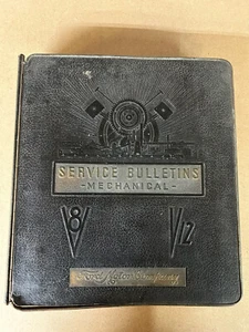 Ford V8 V12 Service Bulletins Manual Mechanical 1938-1939 Well Used Condition - Picture 1 of 10