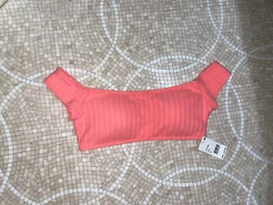 NWT Lucky Brand Sucker For Pretty Off The Shoulder Swimsuit Bikini Top Womens - Picture 1 of 14
