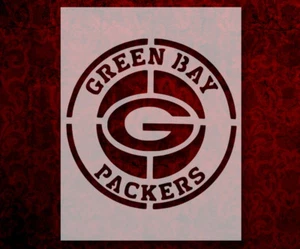 Round Green Bay Packers 8.5" x 11" Custom Stencil FAST FREE SHIPPING (19) - Picture 1 of 1