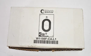 Covid Clear Anode 1" Oval Grommet 1 Gang Outlet Cover Replacement W1156F-CA-L1 - Picture 1 of 4