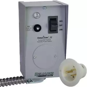 Reliance TF201W 20A Easy/Tran Furnace Transfer Switch - Gray - Picture 1 of 1