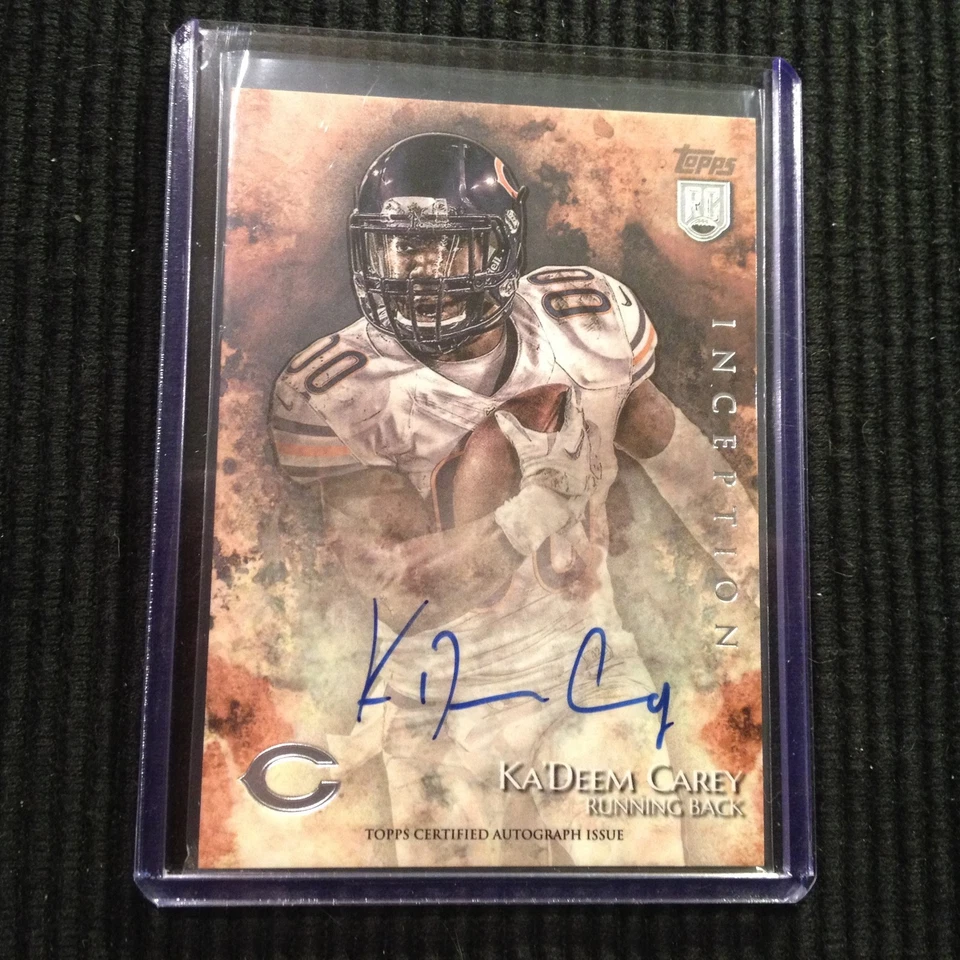 2014 TOPPS INCEPTION #26 KA'DEEM CAREY *ON CARD AUTO*  CHICAGO BEARS - Image 1 of 1
