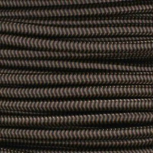  NEW 100' Spool ~ 18/3 SVT BLACK/BROWN Nylon Cloth Pendant Table Lamp Cord Wire - Picture 1 of 3
