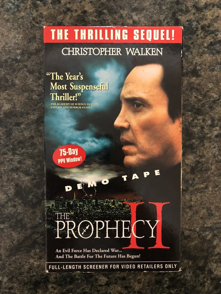The Prophecy 2 VHS Video PROMO Screener Christopher Walken - Image 1 of 4