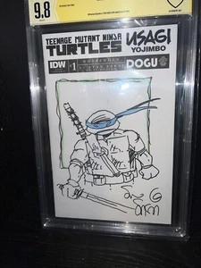 STAN SAKAI ORIGINAL Art Leonardo Sketch. CBCS 9.8 TMNT Usagi Where When Blank - Picture 1 of 3