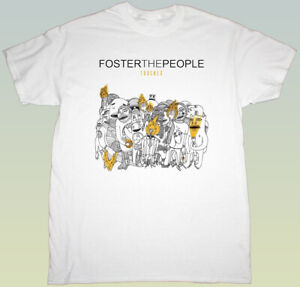 Foster The People Band Torches T-shirt White Short Sleeve