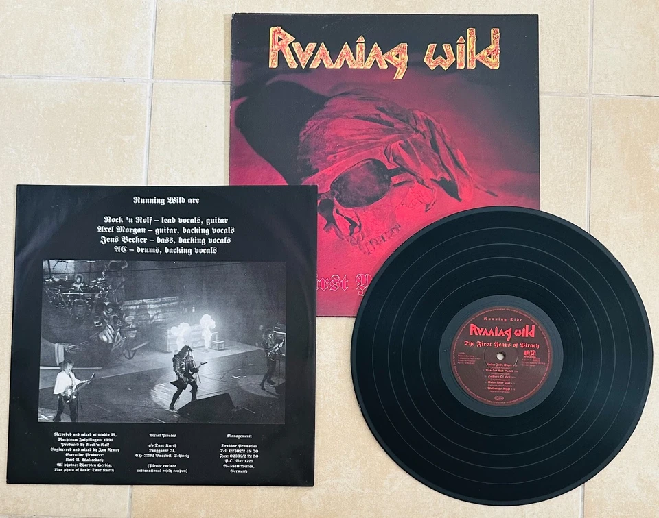 RUNNING WILD LP GERMANY 1991 ORIGINAL INNER SCARCE NEARMINT - Image 1 of 4