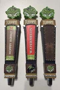 Terrapin Beer Company Lot of 3 - Brut IPA Gose Beer Tap Handle 2 Used One NIB - Picture 1 of 10