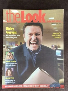 THE LOOK magazine 28/09/2002 RICKY GERVAIS Nicole Faraday Chris Rea Gaynor Faye - Picture 1 of 2
