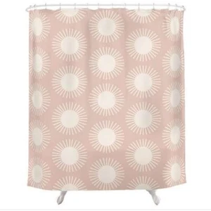 Society6 Sonnenmuster, rosa Duschvorhang Neu im Karton - Bild 1 von 1