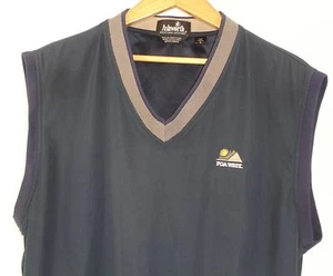 Ashworth Men's V Neck Sleeveless Blue Golf Windbreaker L - Picture 1 of 6