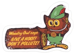 Woodsy Owl - Sticker (reproduction) - Picture 1 of 2