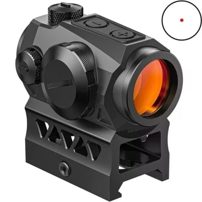 1x20mm 2MOA Red Dot Reflex Sight Motion Awake Compact Rifle Scope w/Riser Mounts - Image 1 of 4