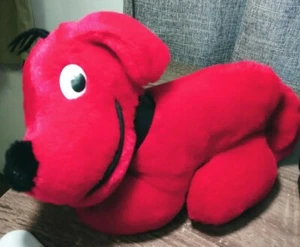 Peluche vintage Clifford il grande cane rosso 1990 lungo 12" - Foto 1 di 3