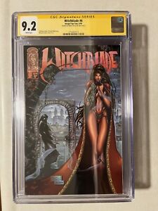 Witchblade # 6 CGC 9.2 SS 1:100 HTF Michael Turner Signed Marc Silvestri Top Cow