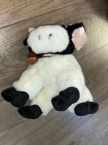 Cow Plush stuffed animal Loveable Huggable Limited Edition #99 cow bell - Picture 1 of 6