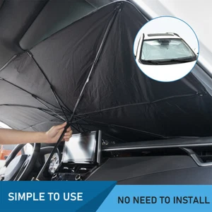 Car Sunshade Front Window Windshield Cover Visor UV Umbrella Auto Truck SUV - Picture 1 of 10