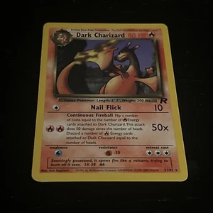 Pokémon TCG DARK CHARIZARD 21/82 Non Holo Team Rocket - Picture 1 of 2