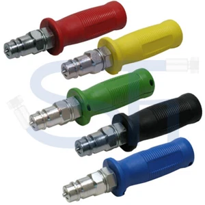 Hydraulik Stecker Kupplung Handgriff Kennzeichnung Knickschutz Schnellkupplung - Bild 1 von 7