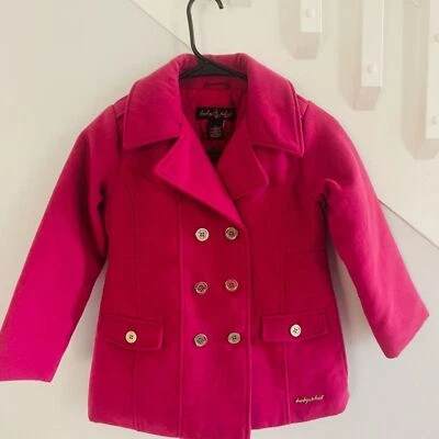 Abrigo de vestir de invierno chaquetón rosa vintage para bebé Phat niñas talla 6X Foto 1 de 4