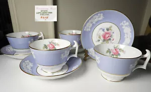 Taza y platillo Spode MARITIME ROSE R4118, 4 juegos, ¡excelente!! - Imagen 1 de 1