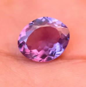 2.80 Ct Natural Color Change Alexandrite Oval AGL Certified Loose Gemstone - Picture 1 of 5