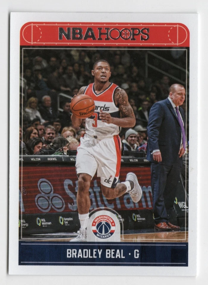 Bradley Beal 245 2017-18 Hoops Washington Wizards Card - Image 1 of 1