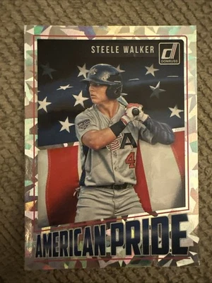 2018 Panini Donruss American Pride Crystal 6 Inert Parallel Baseball Card Lot - Image 1 of 4