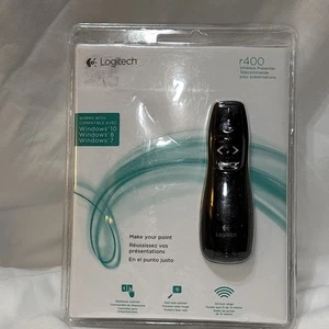 Logitech R400 Presenter Remote Control & Laser Pointer Black 910-001354 - Picture 1 of 12