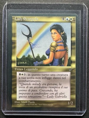 NM Rare Lady Evangela MTG Card Condition Legends Near Mint Italian - Image 1 of 2