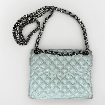 Bolso Bandolera Rebecca Minkoff Acolchado Affair - Cadena Plateada Cuero Verde Como Nuevo Foto 1 de 4