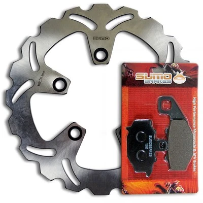 Rotor de disco de freio traseiro + pastilhas para Kawasaki ZX-9R B Ninja ZX900B 1994 1995 1996 1997 - Imagem 1 de 4