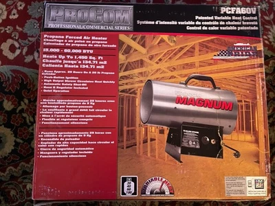 ProCom Magnum Forced Air Propane Heater - 60,000 BTU - Model# PCFA60V - Image 1 of 4
