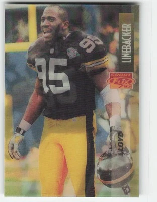 1995 Sportflix #46 Greg Lloyd Pittsburgh Steelers - Image 1 of 2