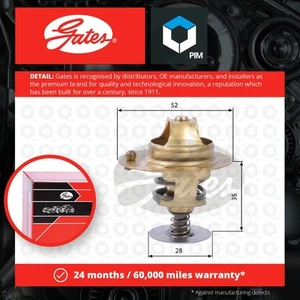 Coolant Thermostat fits HONDA HR-V GH, RU1 1.5 1.6 1999 on Gates 0619359B306 New - Picture 1 of 2